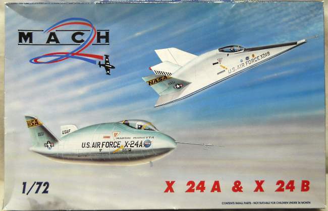 Mach 2 1/72 X-24A and X-24B - US Air Force and NASA, MC0026 plastic model kit